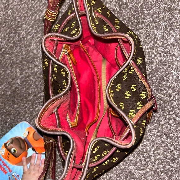 Dooney & Bourke Brown Monogram Shoulder Bag - Picture 4 of 12